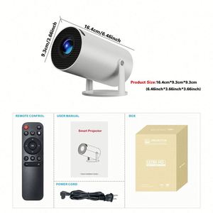 Mini Proyectores Portátiles 4K Full 1080p, Proyector Inteligente con Android, WiFi 6 y Bluetooth 5.0, Proyector de Cine en Casa - Product Image 6