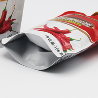 Pochette liquide réutilisable imprimée sur mesure avec bec verseur Sachet de sauce chili Emballage de sac