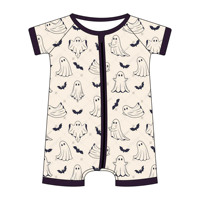 Nieuwe baby slaapzak met dubbele rits, baby romper van bamboevezels, ademend, babykleding, YKK dubbele rits
