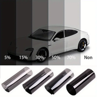 Film teinté automobile Mingtu noir clair de haute qualité, auto-adhésif, pour vitres de voiture, film teinté pour voitures