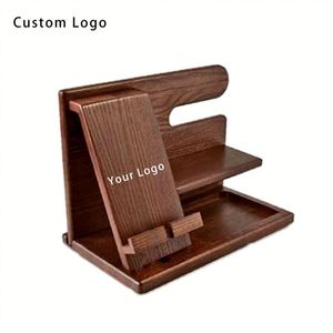 Base de Madera para Teléfono con Logotipo Personalizado OEM para Eventos Promocionales y Formación de Equipos - Product Image 1