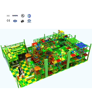 BAIHE grande aire de jeux intérieure thème forêt centre sportif intérieur avec Naughty Castle Slide Ball Pit Ball - Product Image 1