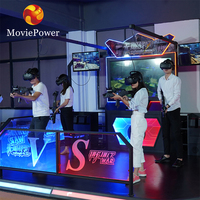 Jeu de simulateur de VR 4 joueurs machine d'arcade arène de tir VR simulateur de tir d'arcade de chasse virtuelle avec pistolet VR pour centre commercial