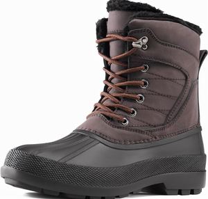 Botas Clásicas de Invierno Impermeables de Piel de Oveja, Botines con Forro de Piel Genuina, Cálidas para Exteriores, Unisex, Suela Oxford - Product Image 1