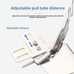 Máquina de coser doméstica DY123 con engranaje de acero, <span class=keywords><strong>remalladora</strong></span> de tubos, doble remallado, tubular de apertura de anillo de cuatro pliegues - Product Image 3