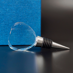 Tapón de Botella de Vino de Cristal en Forma de Corazón en Blanco al por Mayor con Grabado Láser 3D Personalizable, Regalo Ecológico - Product Image 4