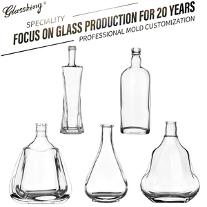 Ensemble de bouteilles à whisky en cristal sans plomb de luxe de 700 ml, impression personnalisée sur écran, forme ronde/hexagonale pour les boissons alcoolisées, bar à domicile - Product Image 1