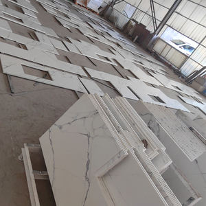 Losas Grandes de Cuarzo Modernas Goldtop, Losas de Terrazo Paonazzo Verona para Pisos, Encimeras, Lavabos, Paredes de Villas - Product Image 4