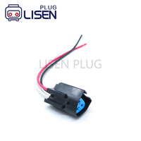 7-1437710-6 3 Pinli Dişi Su Geçirmez Konnektör Pigtail Kablo Demeti AMP 6.5mm Siyah Otomotiv İçin