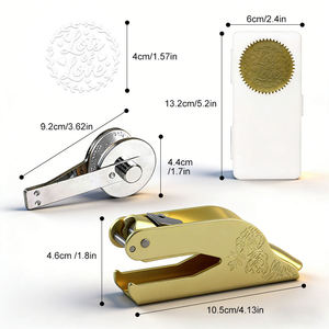 <span class=keywords><strong>Sello</strong></span> de Grabado en Metal Personalizado, Diseño Personalizado para Libros, Sobres, Servilletas, Manualidades en Papel, Herramienta de Prensado Elegante - Product Image 5