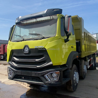 Truk Tipper Tambang HOWO NX 8X4 Terbaru Lampu LED Terang Truk Dump Berat untuk Konstruksi Malam Hari