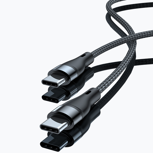 PD Fast Charging Type-C USB Cable USB Male Type-C Black Cable Data Sync Fast Charge USB C Cable