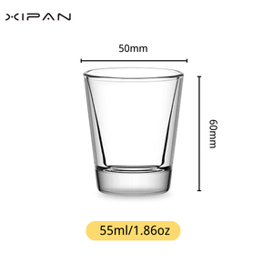 Personalisierbare Logo Sublimationsrohlinge Luxuriöse Mini 2oz Shot-Gläser mit Schwerem Boden für Geschäftsgeschenke Klare Hochzeitsgravur - Product Image 4