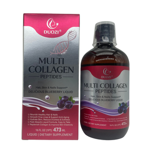 DUOZI Bebida de Colágeno Líquido al por Mayor OEM ODM Marca Privada Suplemento Dietético de Belleza 16oz - Product Image 1