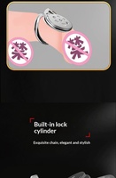 Metal Flat Heart-Shaped Chastity Lock CB Cross-Dressing Sex SM Penis Adult Erotic Toy Bondage Birdcage Restraint