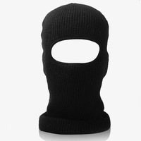 Venta al por mayor gorra de montar unisex acrílico ciclismo tejido Filtro de lana Spandex un agujero máscara de esquí de invierno pasamontañas personalizado sombrero para hombres