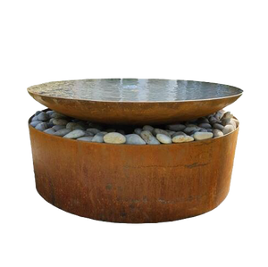 Water Bowl Corten Steel Water Pond Water Feature Fountain Outdoor for Garden - Product Image 4