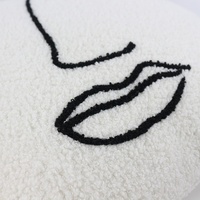 Housse de coussin carrée de style ferme, 18 x 18 pouces, en tricot bouclé, pour canapé d'extérieur et décoration de chambre à coucher