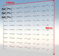 Support mural en acrylique de haute qualité pour présentoir de lunettes optiques