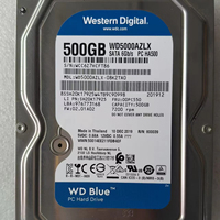 Disco Duro Interno de 3.5 Pulgadas y 500 GB para Portátil, WD5000AZLX, SATA 3.0, 5400 RPM, Color Azul