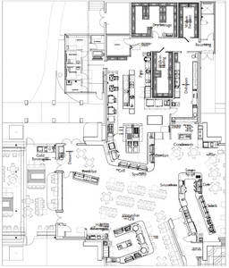 Equipo de cocina de diseño, cafetería comercial, proyecto de cocina abierta - Product Image 1