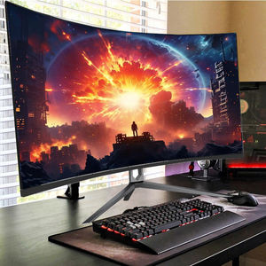 Moniteur <span class=keywords><strong>Gamer</strong></span> Incurvé <span class=keywords><strong>Ultrawide</strong></span> de 27 Pouces, 1440p, 75Hz, 1ms, 99% sRGB, Panneau VA, Écran d'Ordinateur DP1.4/HD, Interfaces de Bureau - Product Image 2