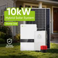 Systèmes solaires hybrides domestiques 6 kW, 3 kW, 5 kW, 10 kW, système d'énergie solaire hors réseau, kit complet avec stockage