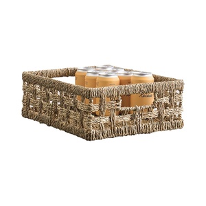 Rattan storage basket large capacity food storage, sundries sorting, household storage basket