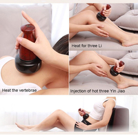 Mini-masseur facial intelligent, planche de massage électrique en pierre de Bian, massage par ventouses, relaxation musculaire, compresse chaude, lifting intelligent du visage