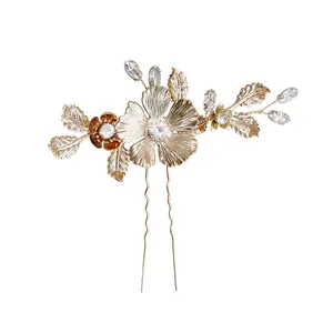 Elegant Jewelry Wedding Hair Accessories Freshwater Pearl Hair Pins Bridal Headpiece Bridesmaid Decor