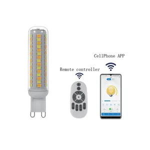 Yeni tasarım wifi kontrol ışığı g9 seramik gövde PC kapak 2700K 4000K 6000K led 220v 5w g9 LED