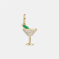 SP vente en gros en acier inoxydable or 18 carats série sport Tennis bricolage pendentif pour collier fabrication de bijoux