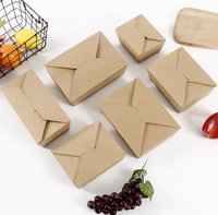 New Arrival Lunch Box Grey Corrugated Cardboard Kraft Paper Soft Folding Fancy Packaging Embossed Folding Kraft for Food Storage
