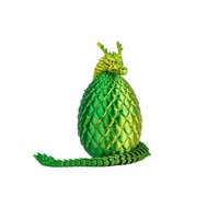 Modèle d'œuf de dragon chinois imprimé en 3D, échelle 1/12, ornement transfrontalier très vendu, ensemble à articulations mobiles, décoration pour la Journée des enfants