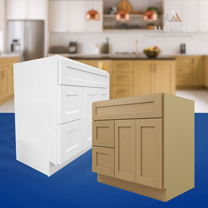 Mueble de baño VSD3621L listo para ensamblar |   Para Proyectos Residenciales y Comerciales |   Muebles de Baño con Base para Lavabo y Cajones - Product Image 1