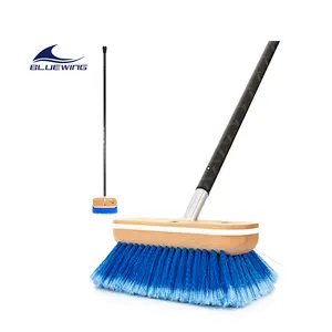 Bristle Scrubbing Washing Brush Outdoor Cleaning 4ft Soft/Medium/Hard Carbon Fiber Long Handle Deck Brush Boat Brush