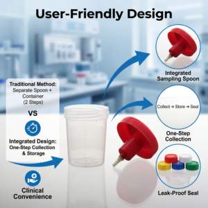 Conteneur <span class=keywords><strong>à</strong></span> échantillons médical opaque en PP de 100 ml <span class=keywords><strong>pour</strong></span> échantillons photosensibles, gobelet de collecte d'urine et de selles, pot de test stérile jetable - Product Image 4