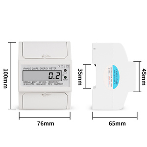 <span class=keywords><strong>SINOTIMER</strong></span> DDS548 230VAC 50Hz,30(100)A1600imp/kWh เครื่องวัดพลังงานไฟฟ้าแบบเฟสเดียว 2 สาย 4P พร้อมจอ LCD ติดตั้งบนราง DIN - Product Image 4