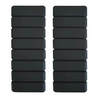 Bracelets lestés en silicone avec velcro magique pour le yoga, la remise en forme, l'exercice, la danse, la pratique, paire de 2 lb et 4 lb
