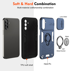 Funda Protectora Antigolpes con Anillo Magnético y Protección de Cámara Deslizante para Samsung Galaxy A08 <span class=keywords><strong>A18</strong></span>, Lista para Enviar - Product Image 2