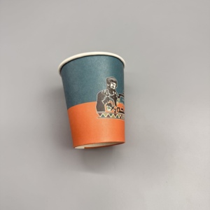 Gobelet à café en papier kraft recyclable, simple ou double paroi, jetable, personnalisable OEM pour le service de café, thé et boissons chaudes - Product Image 4