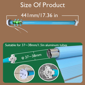 Tuya WiFi Matter Battery Roller Blind Motor Smart Tubular Motor App Remote Control for Hotel Window Shades FTJ25EL-N08/25R(zigbe - Product Image 3