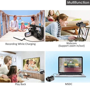 Transmisión en vivo Vlog 4K 12X <span class=keywords><strong>Zoom</strong></span> óptico AC5 MIC y lente Cámara de video digital profesional - Product Image 4
