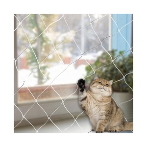 Kinderveiligheidsschermbescherming Kattennet Anti-Val Balkon Mesh Hek Met Proefscherm Op Maat Gesneden Verwerkingsservice - Product Image 1