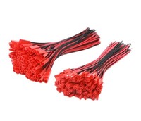 10 paires 100mm 200mm 2 broches JST connecteur mâle + femelle connecteur câble fil pour RC jouets batterie lampe à LED