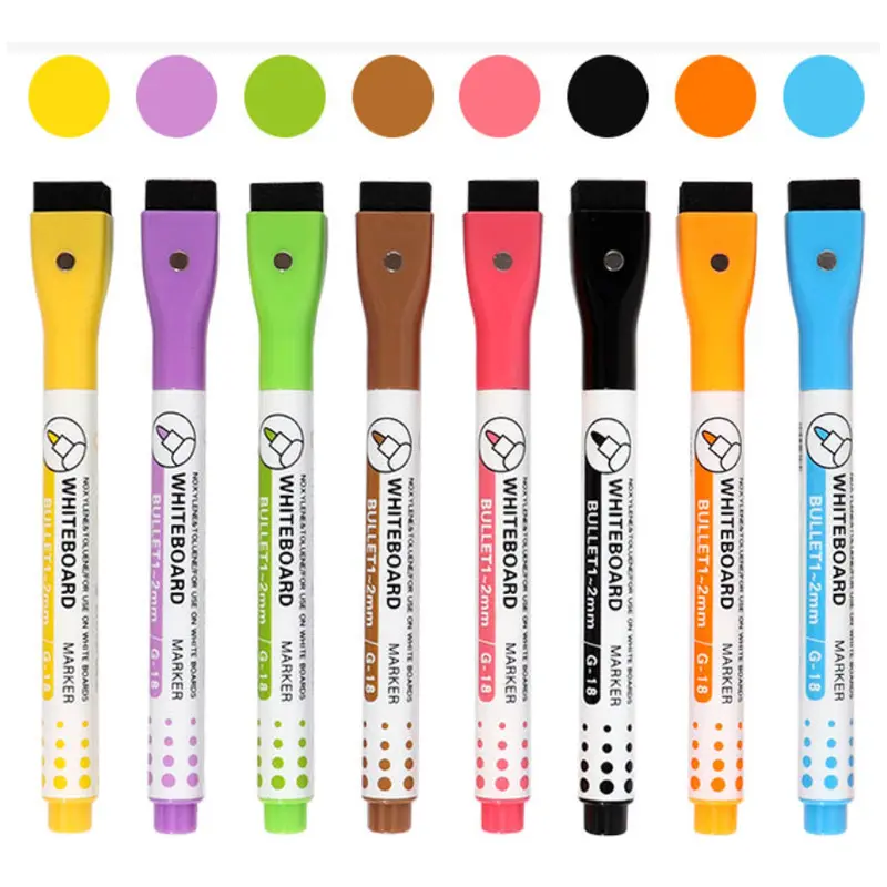 도매 화이트 보드 마커 지울 화이트 보드 마커 브러쉬 어린이 다채로운 드로잉 펜