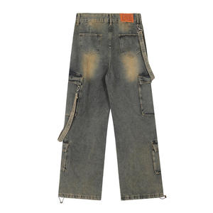 Jeans Retro 2025 para Hombre, Bordados, 100% Algodón, Modelo <span class=keywords><strong>Netflix</strong></span>, Estilo Spice Girls, Diseño Urbano, Peso Medio, Cintura Media - Product Image 2