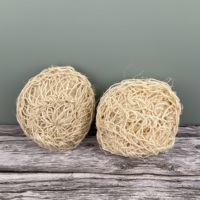 Éponge de bain exfoliante pour femmes/hommes en fibre de sisal naturel et de ramie