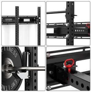 VIGFIT rak <span class=keywords><strong>Squat</strong></span> kekuatan logam uniseks, peralatan latihan kekuatan logam dapat disesuaikan untuk Fitness Gym - Product Image 4