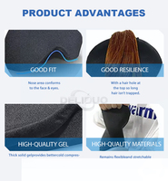 Chapeau réutilisable chaud/froid pour soulager les migraines, bonnet extensible en Lycra doux à couverture intégrale pour les maux de tête